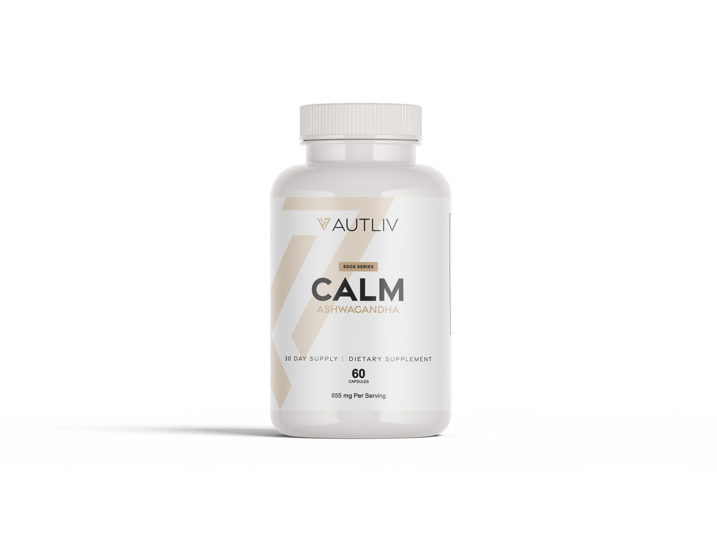 CALM — Organic Ashwagandha 650 mg with Black Pepper | Stress Relief & Sleep Support Supplement