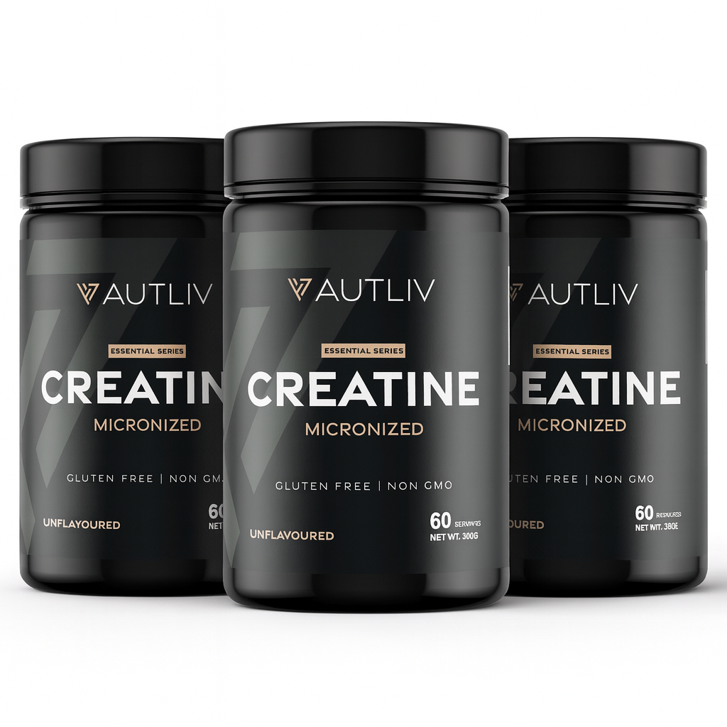 AUTLIV Creatine Monohydrate — Pure Micronized Creatine Powder for Strength, Energy & Muscle Performance | Clean Power for Body & Mind