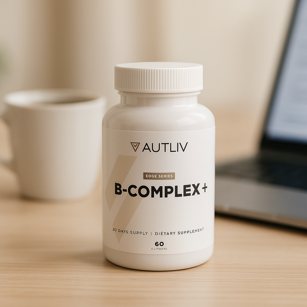 B-Complex+ — Advanced B-Vitamin Blend with Vitamin C, Choline & Inositol | Energy, Focus & Stress Support