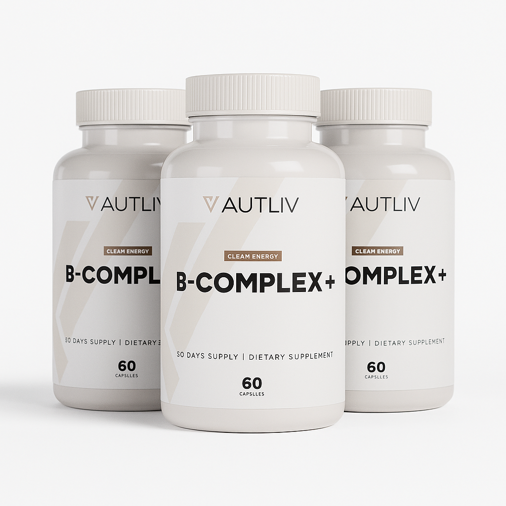 B-Complex+ — Advanced B-Vitamin Blend with Vitamin C, Choline & Inositol | Energy, Focus & Stress Support