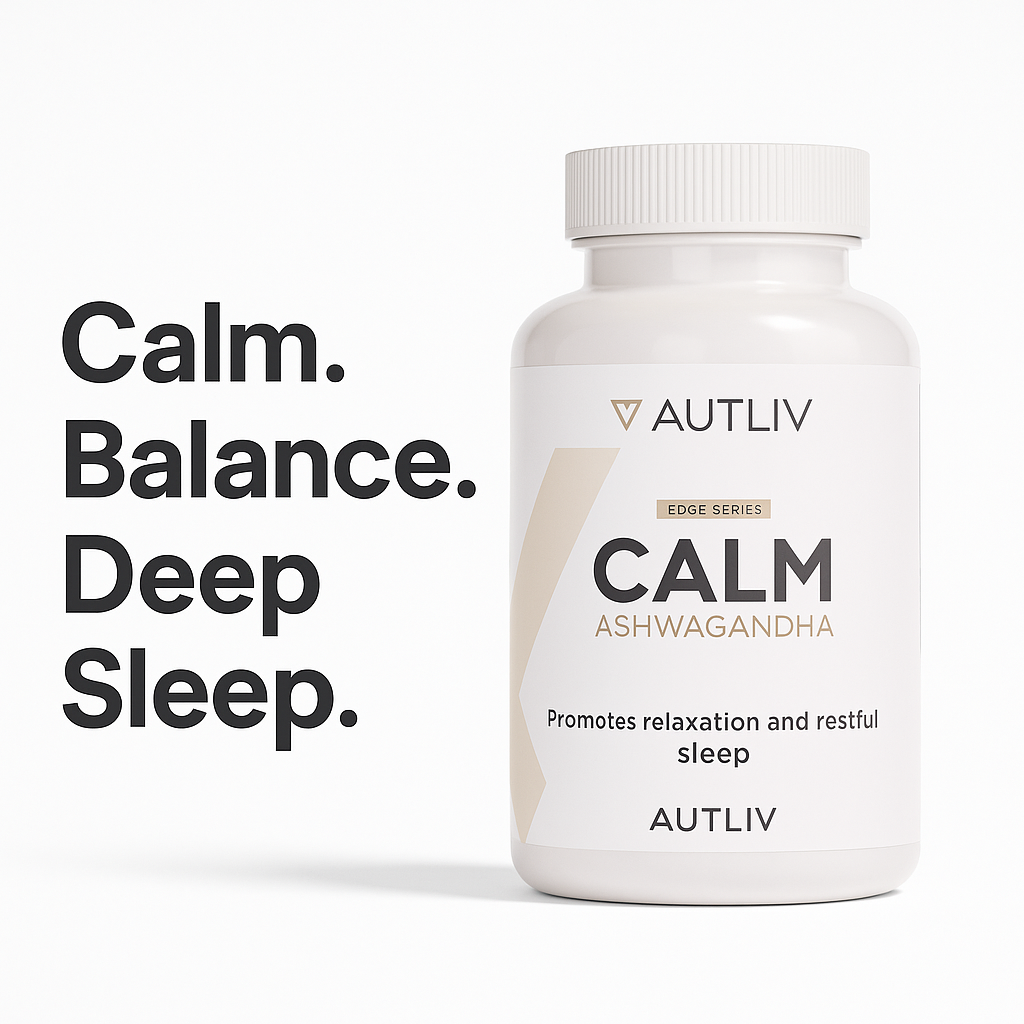 CALM — Organic Ashwagandha 650 mg with Black Pepper | Stress Relief & Sleep Support Supplement