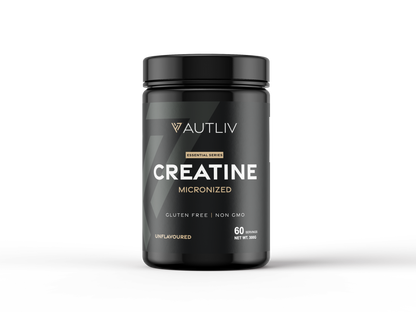 AUTLIV Creatine Monohydrate — Pure Micronized Creatine Powder for Strength, Energy & Muscle Performance | Clean Power for Body & Mind