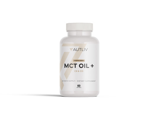AUTLIV MCT Oil — C8/C10 Medium Chain Triglycerides for Clean Energy, Focus & Keto Support | Fast Fuel for Body & Mind