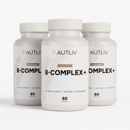 B-Complex+ — Advanced B-Vitamin Blend with Vitamin C, Choline & Inositol | Energy, Focus & Stress Support