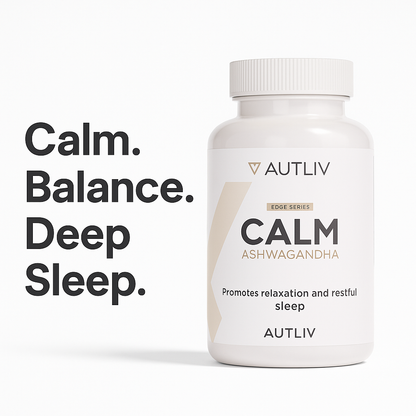 CALM — Organic Ashwagandha 650 mg with Black Pepper | Stress Relief & Sleep Support Supplement