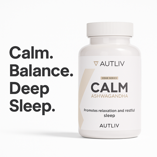 CALM — Organic Ashwagandha 650 mg with Black Pepper | Stress Relief & Sleep Support Supplement